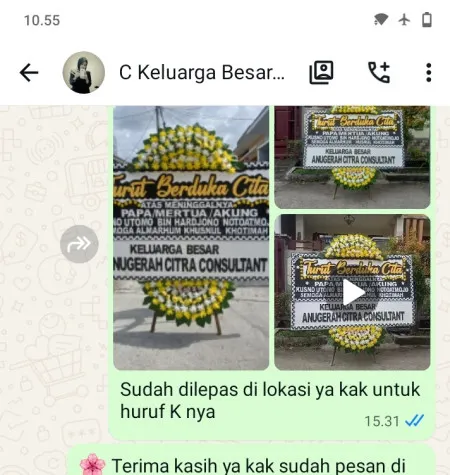 Pengiriman Papan Bunga Duka Cintalanggeng Tegalwaru